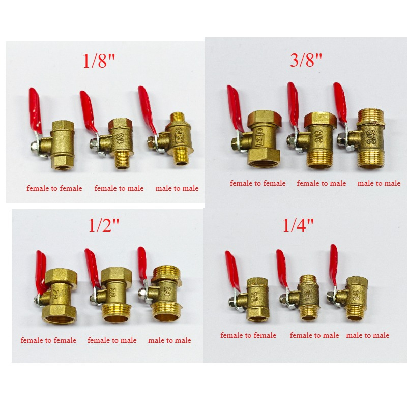 Katup bola kecil kuningan 1/8  - Compression Fitting Brass ulasan dan harga