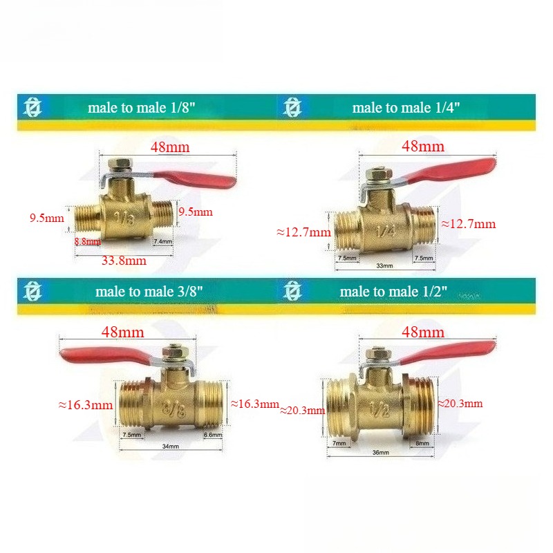 Katup bola kecil kuningan 1/8  - Compression Fitting Brass ulasan dan harga