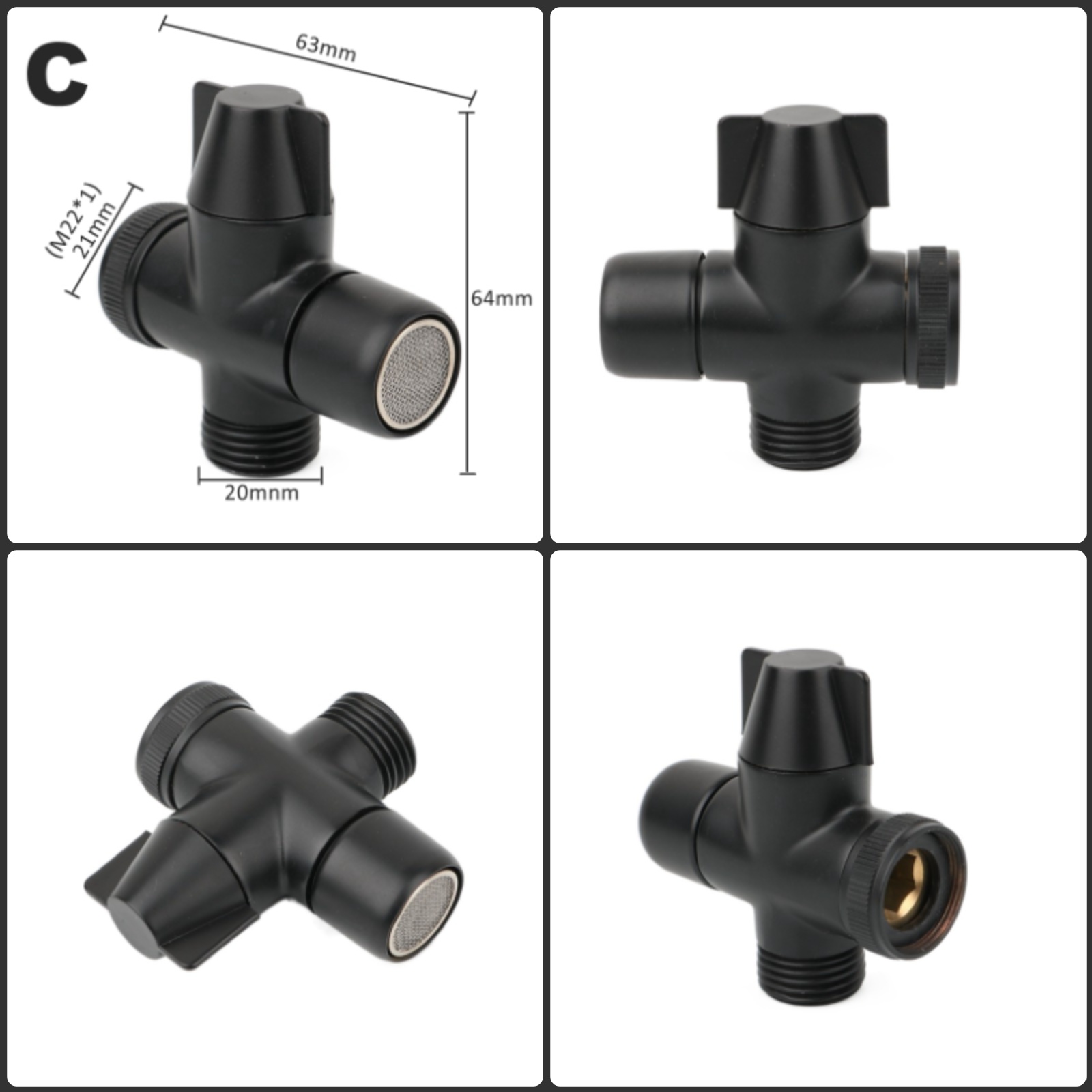 Adaptor Lengan Pancuran Kuning - Shower Valve Cartridge ulasan dan harga